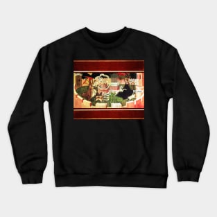 ANNUNCIATION AS THE MYSTICAL HUNT OF UNICORN Crewneck Sweatshirt